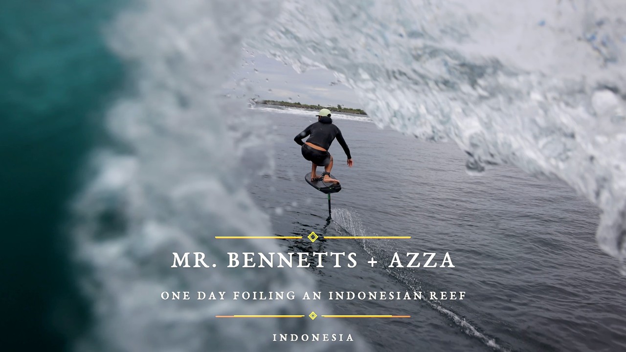Mister Bennetts and Azza Smith Indo Reef Foil Session