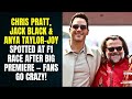 Chris Pratt, Jack Black &amp; Anya Taylor-Joy SPOTTED at F1 Race After Big Premiere — Fans Go Crazy! 
