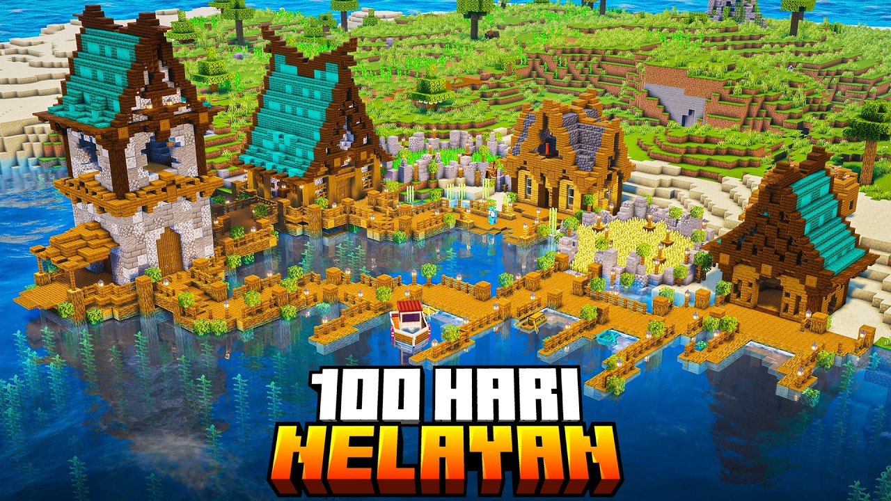 100 Hari Minecraft Hardcore Nelayan