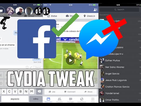 Chatea en Facebook sin Messenger, Descarga videos y Copia texto (Facebook ++) (Cydia tweak) (iOS 8)