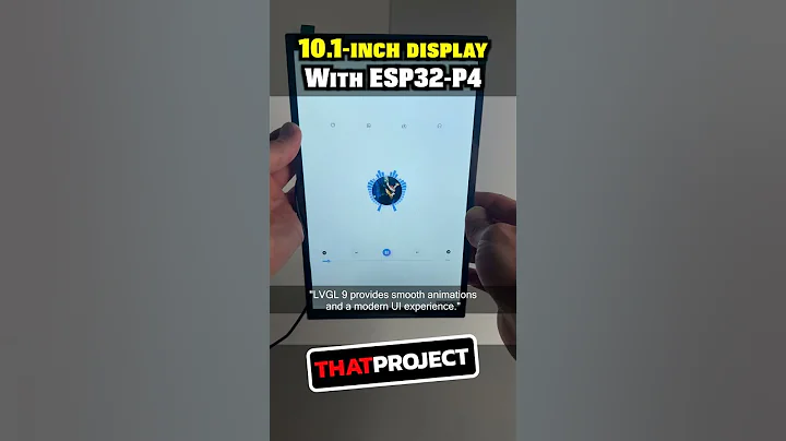 ESP32-P4 with 10.1" MIPI DSI Display Running LVGL 9! Smooth UI & High-Resolution Demo