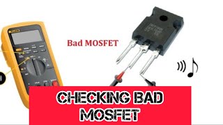 How to Test Defective N-Channel MOSFET using Digital Multimeter Fluke 87V