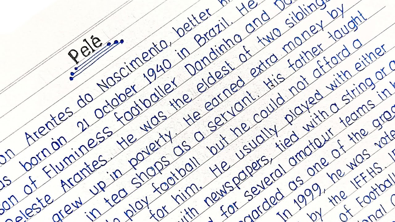 Pelé | Essay on Pelé | Paragraph on Edison Arantes do Nascimento (Pelé) 