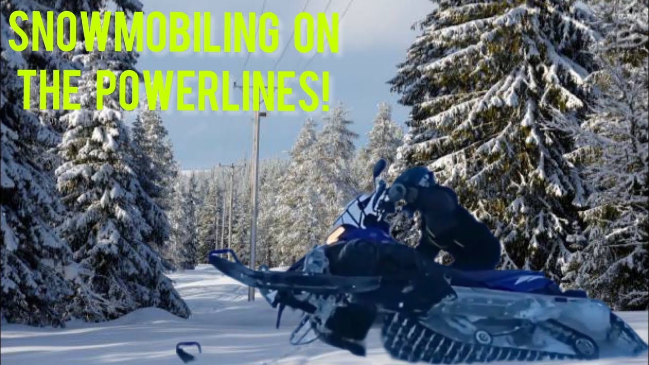 Powerline Snowmobiling in Northern Minnesota!! YouTube