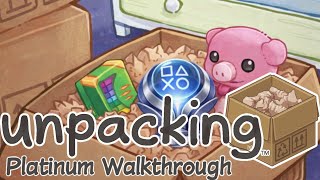 Celebrity Unpacking - 100% Platinum Walkthrough Profile