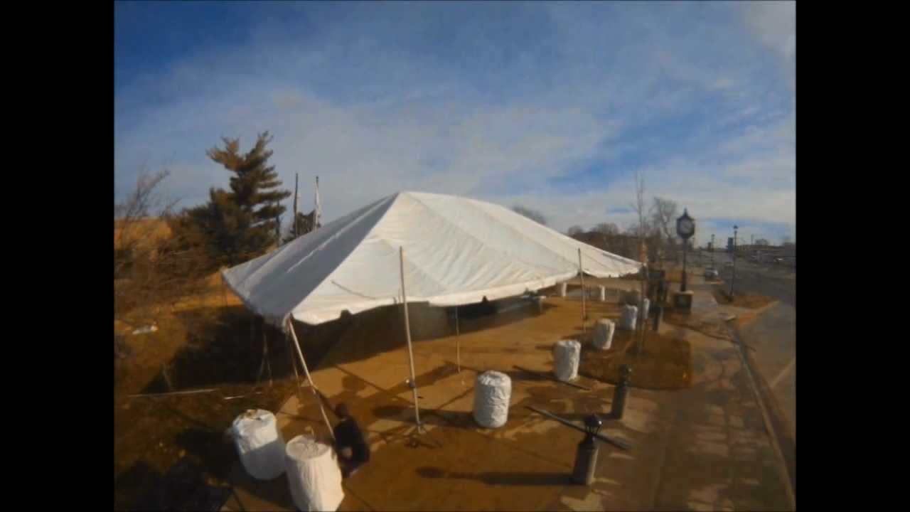 Party Time Rental Kansas City MO 40' x 60' Party Tent SetUp