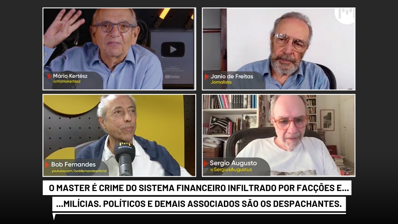 O “Master” é crime DO Sistema Financeiro infiltrado por facções e políticos já no alvo por corrupção