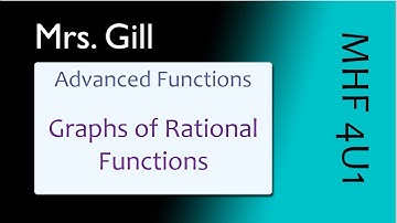 MHF4U: Graphs of Rational Functions