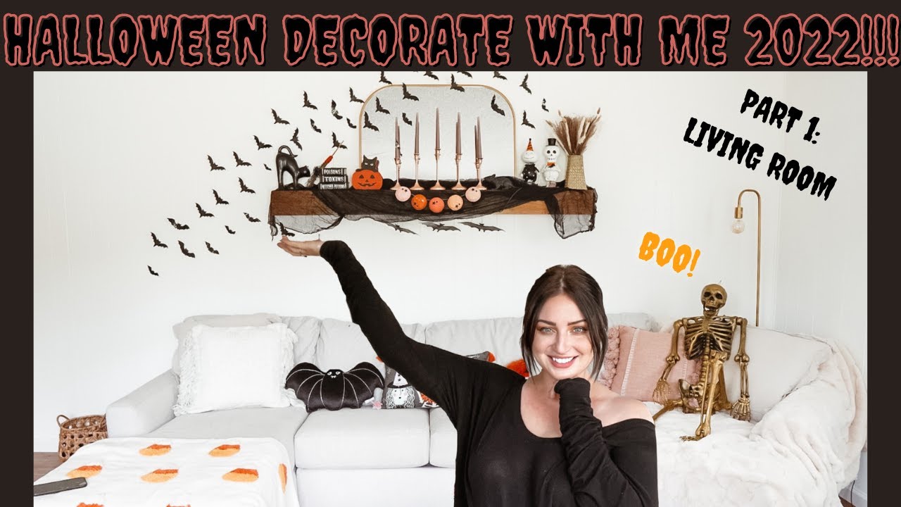 HALLOWEEN DECORATE WITH ME 2022!!! 🕸 Living Room YouTube