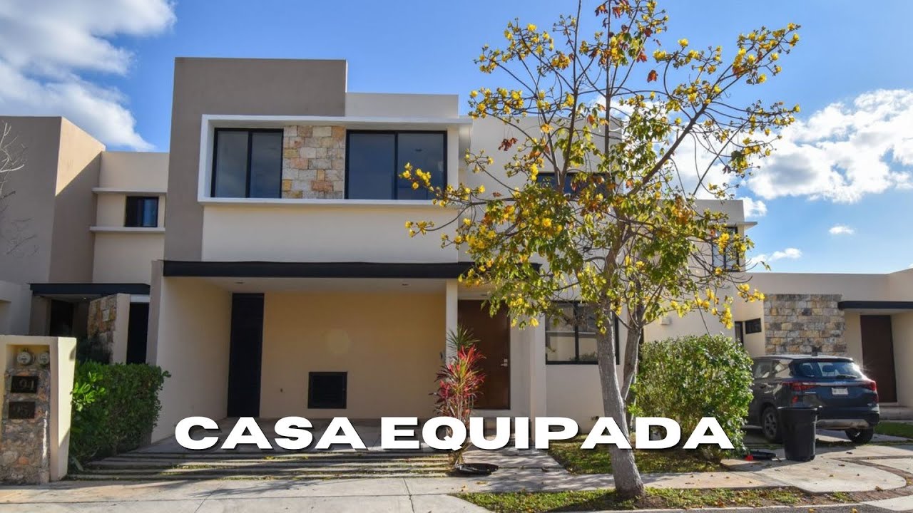 ¡Casa equipada en Mérida Yucatán por $3,250,000 MXN! 😱 3 recámaras, en privada con amenidades 