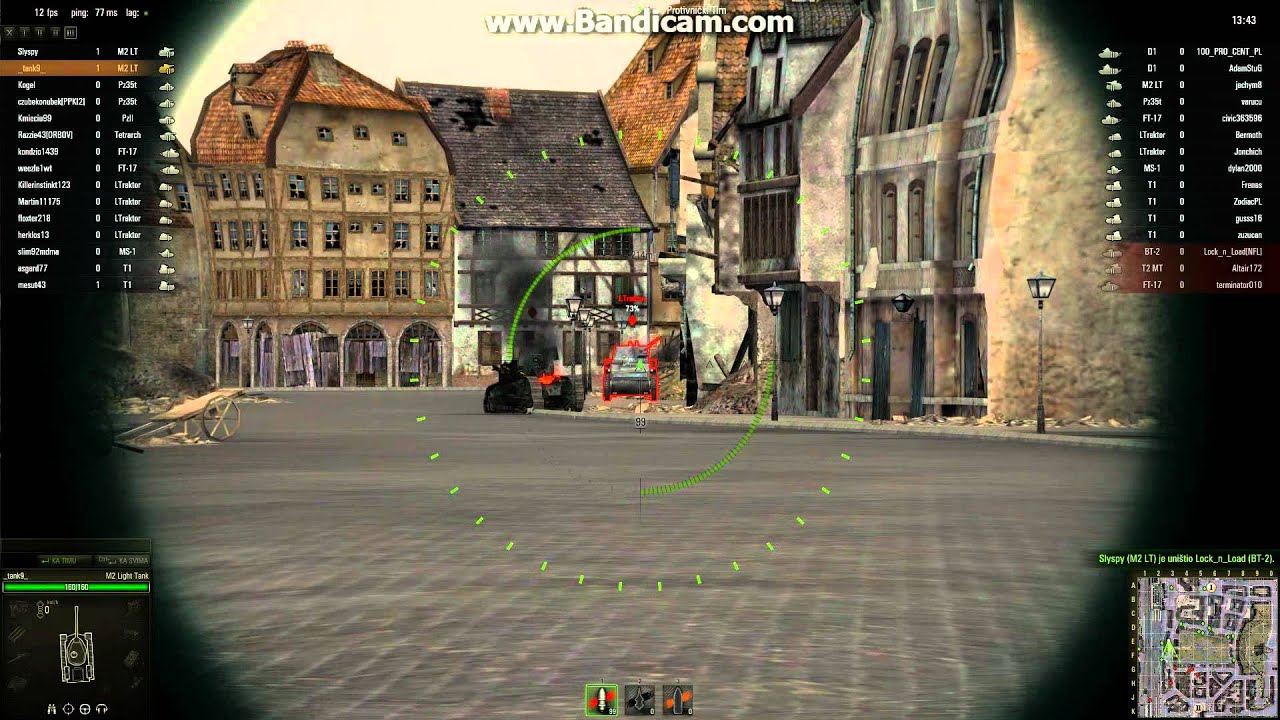 World of Tanks - Gameplay [M2 LT-5kills]