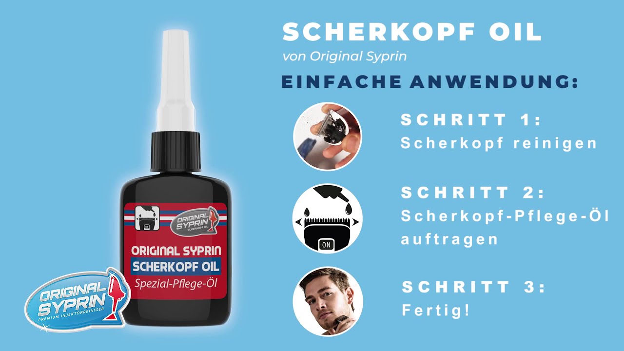 Haarschneidemaschine / Haarschneider von Moser reinigen und ölen