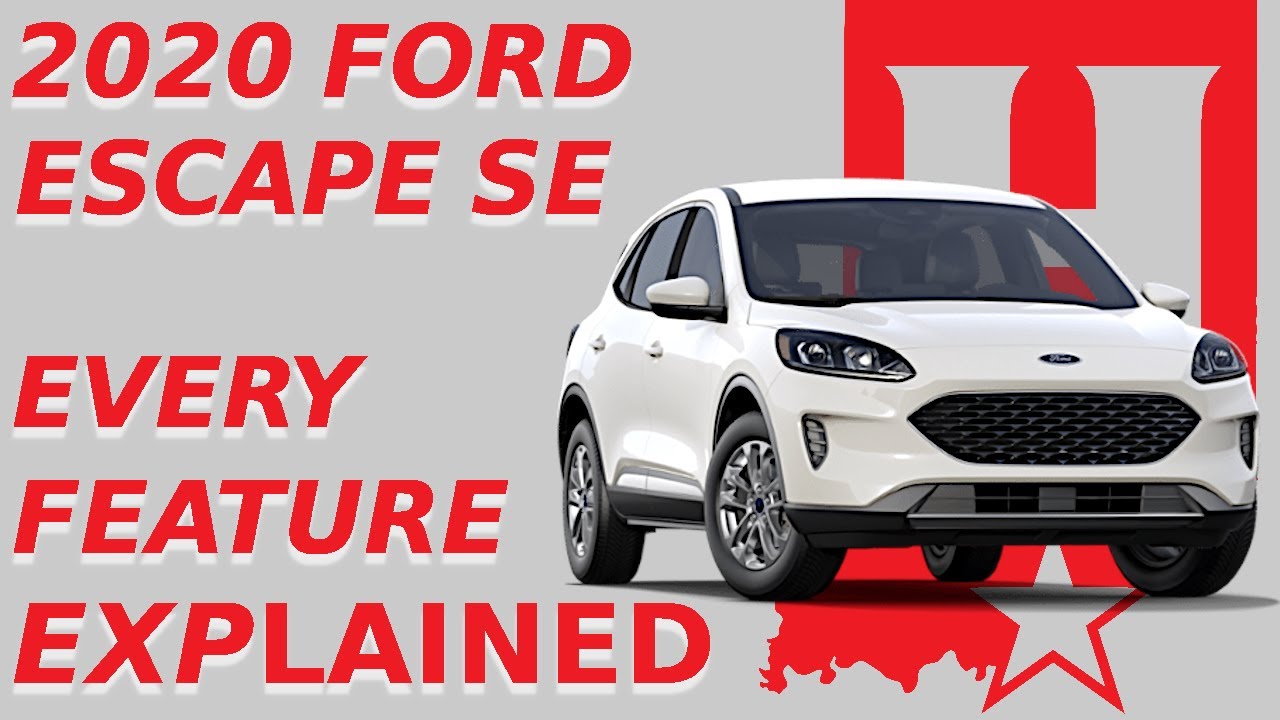Every Feature in the 2020 Ford Escape SE | Review - YouTube