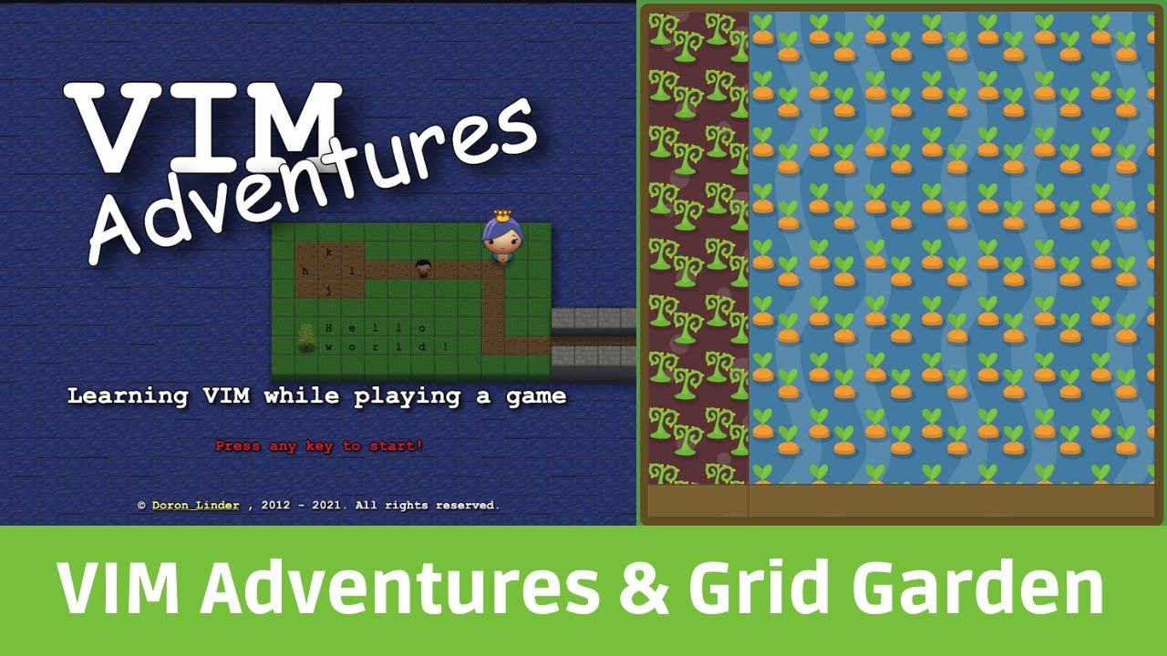 ZERANDO VIM ADVENTURES & CSS GRID GARDEN #CSS - YouTube