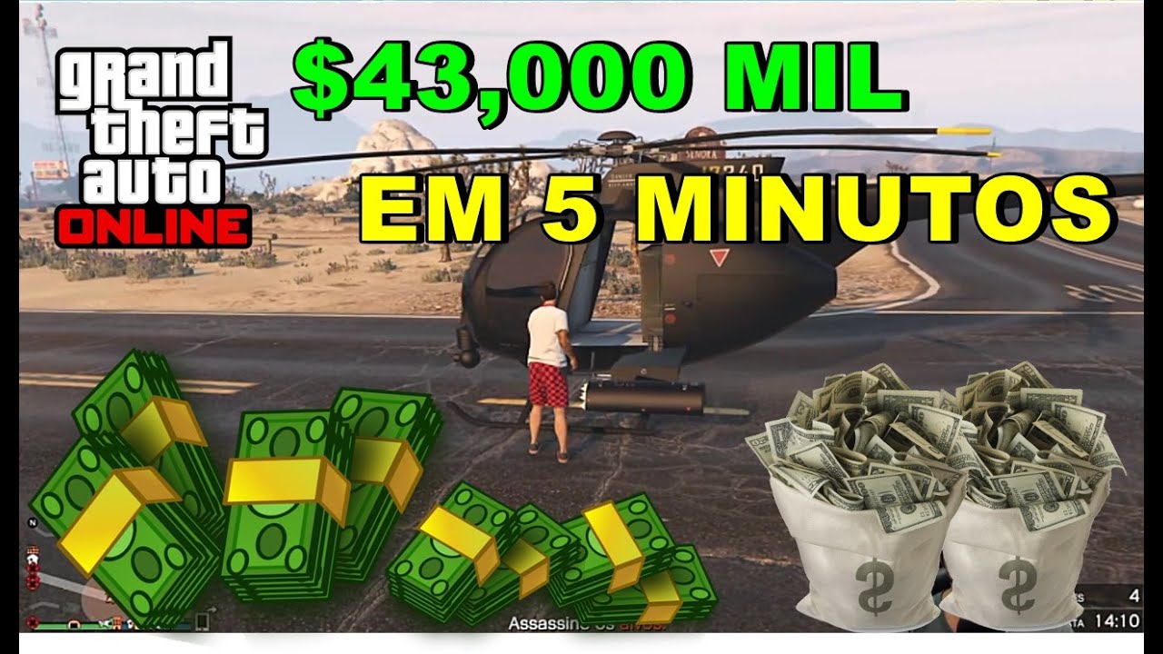 Gta 5 Online Dinheiro $1.000.000,000 1 Bilhão Ou 100 Leveis!