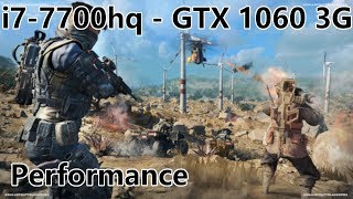 Blackops 4: Blackout - i7-7700hq + GTX 1060 3G Performance
Call of Duty Blackops 4s Blackout gamemode is currently offering a week long trail period so I thought it was a good time to test it. While the game can run at in a minimum 60fps there is both a high CPU usage issue and a stuttering one which cause it to drop below this. It also likes to crash a lot. Sadly it appears that these are widespread issues with the Blackout gamemode which have not been resolved.
Settings:
Display Mode: Fullscreen
Display Resolution: 1920x1080
Render Resolution: 100
Vertical Sync: Off
Framerate Limit: UNLIMITED
CPU Priority Management: Automatic
Preload Shaders: On
Texture Quality: High
Texture Filtering Quality: Medium
Special Effects Quality
Model Quality: High
Static Reflection Quality: High
Screen Space Reflection: On
Object View Distance: Low
Shadow Quality: Medium
Dynamic Shadows: All
Sepcial Effects Shadows: On
Weapon Shadow: On
Global Illumination Quality: Default
Anti-Aliasing Quality: Medium
Ambient Occlusion Quality: Medium
Motion Blur: Off
Subsurface Scattering: On
Order Independent Transparency: Off
Social Media & Such
https://www.twitch.tv/jackjt8
https://twitter.com/jackjt8
http://www.facebook.com/Jackjt8
Specs
MSI GE62VR 7RF
i7-7700hq 2.8GHz (3.4GHz all core turbo)
16GB 2400MHz DDR4
GTX 1060 3GB
128GB Sata m.2 + 1TB 5400RPM HDD
Win10 Home v1809 17763.253
Nvidia Driver 417.71
Ambient Temperature 21.0C +/- 1C
Recorded at 1080p60@50mbps and encoded at 2160p60@50mbps. Blackops 4: Blackout - i7-7700hq + GTX 1060 3G Performance