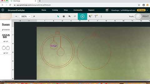 Family Ornament Set Glowforge Tutorial