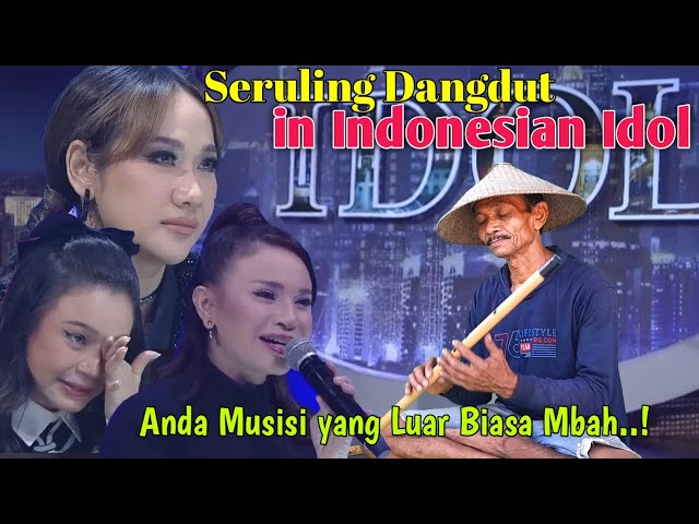 Seruling Merdu Mbah Yadek Menggemparkan Indonesian Idol, Membuat BCL, ROSA, JUDIKA, Menangis. class=