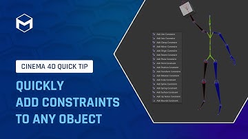 #C4DQuickTip 202: Quickly Add Constraints to any Object in Cinema 4D
