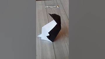 PENGUIN ORIGAMI| TUTORIAL| HOW TO MAKE PENGUIN CRAFT| STEP BY STEP MAKING| ARTWORK