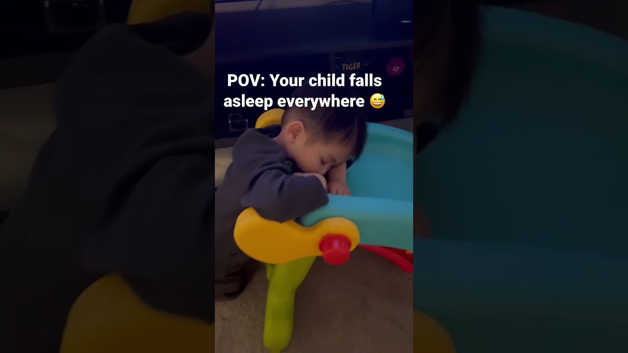 Kids falls asleep anywhere lol😂 