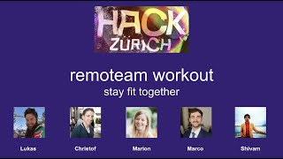 remoteam workout #hackzurich 2020