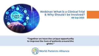 Webinar: What is a Clinical Trial and Why Should I be Involved?