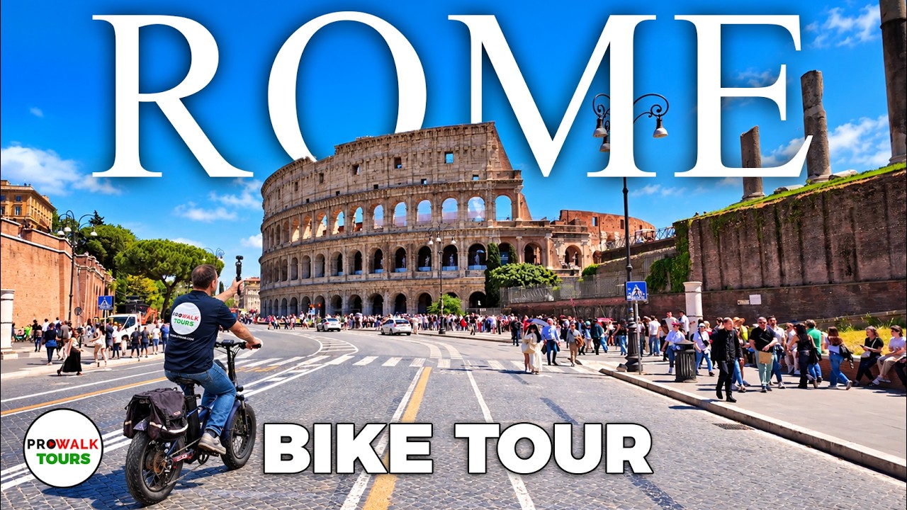 Exploring Rome, Italy 🇮🇹: A 27 km (17 mi) Scenic Bike Ride Through the Eternal City – 4K with Subtitles – Video Exploring Rome, Italy 🇮🇹: A 27 km (17 mi) Scenic Bike Ride Through the Eternal City – 4K with Subtitles – Video