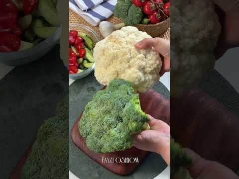 Yorqin vitaminlarga boy “Svetofor” salat / Яркий и вкусный салат с Броколли #salat #салат