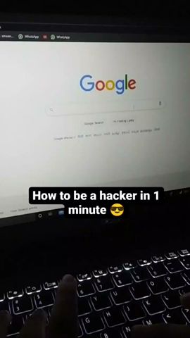 How to be a hacker in 1 minute 😎 #shorts