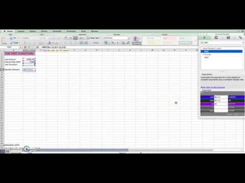 How to use the PMT function in excel!