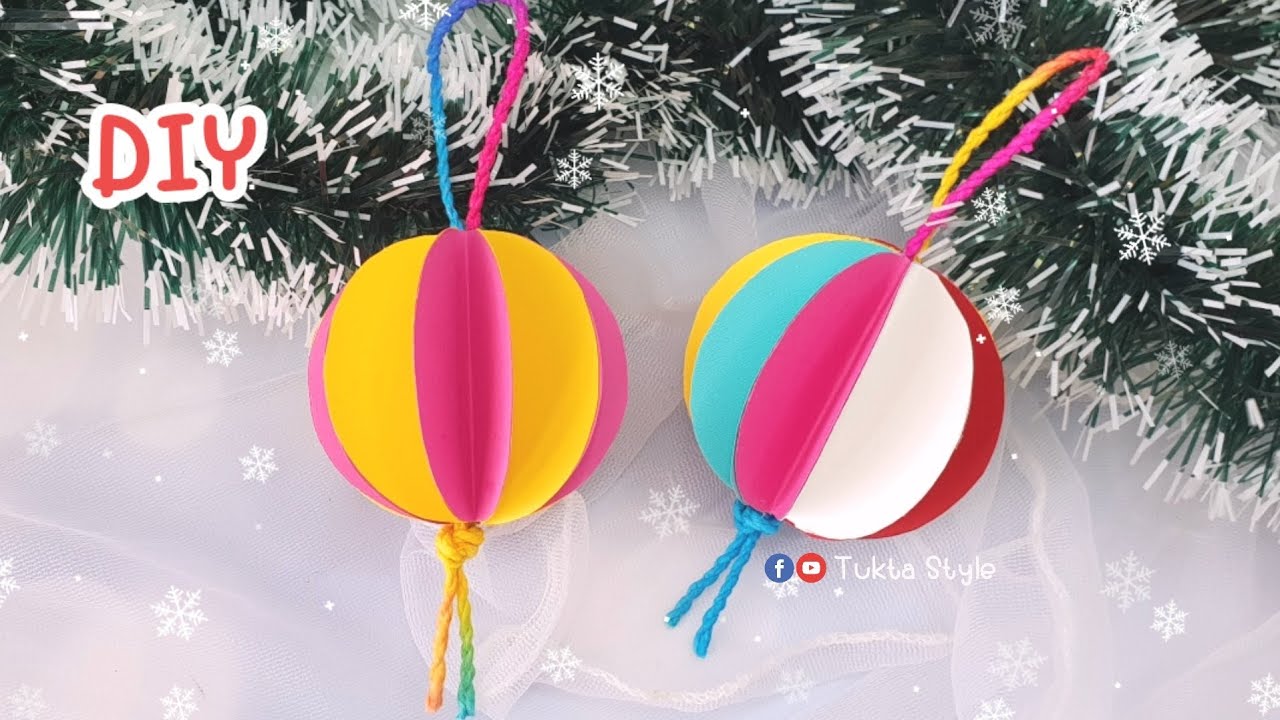 How to make paper ball / Origami magic ball / ลูกบอลกระดาษตกแต่งต้นคริสต์มาส