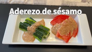【La comida japonesa 】Un aderezo de sésamo fácil , delicioso y muy sano