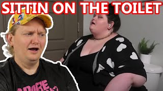REACTING TO AMBERLYNN SITTING ON HER TOILET
