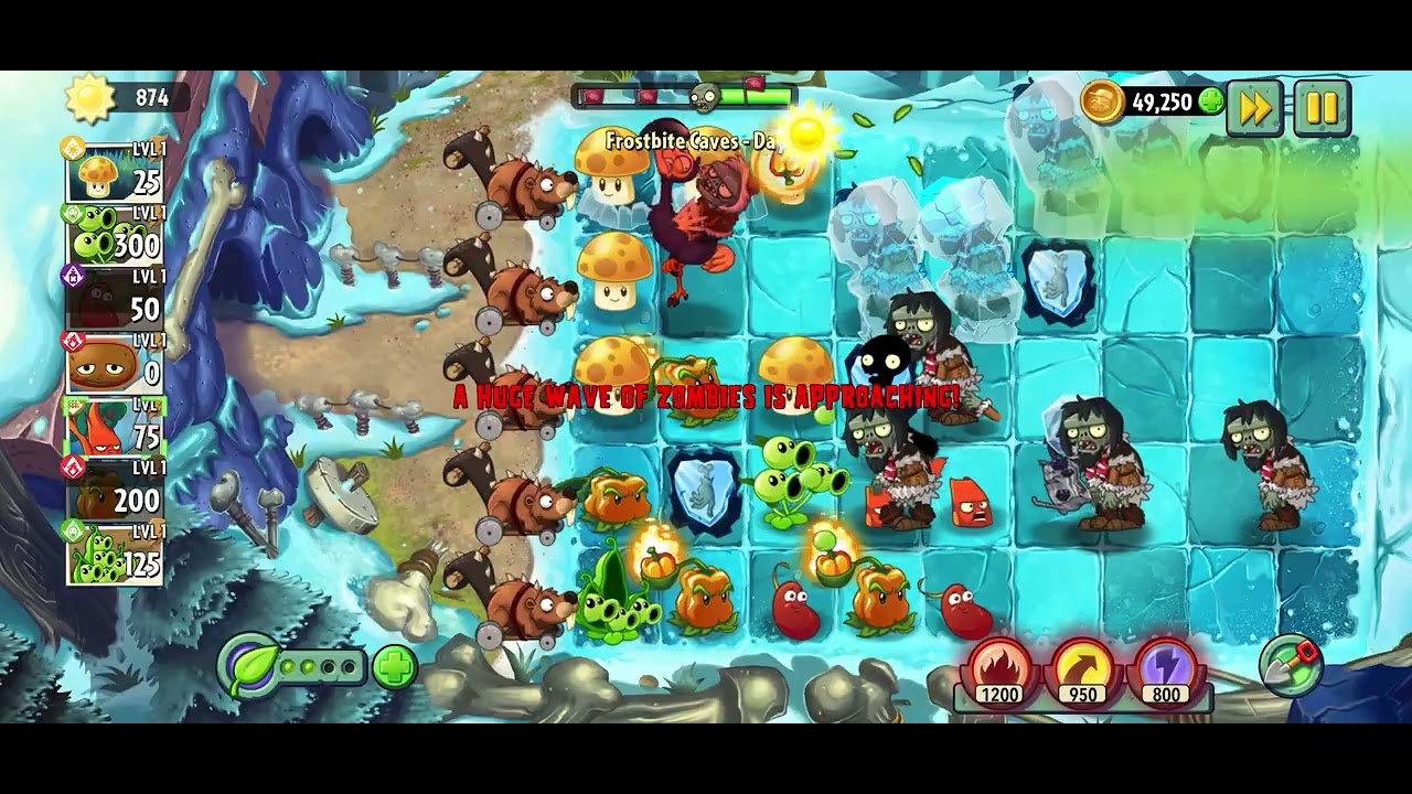 I Still Can't Beat Frostbite Day 11! | Plants vs. Zombies 2 - YouTube