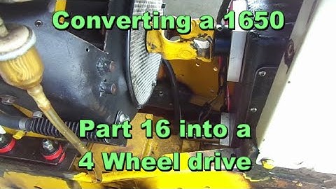 Building a 1650 Cub Cadet 4 wheel drive part 16