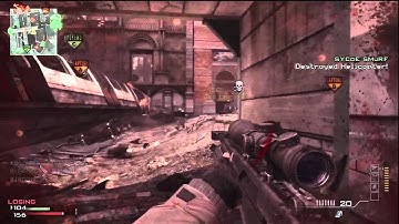 MW3 Amazing 360 Throwing Knife Across The Map