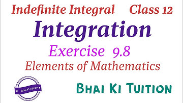 Integration Ex. 9.8  Class12 / Elements of Mathematics/ #cbse #hbse #ncertmaths Bhai Ki Tuition