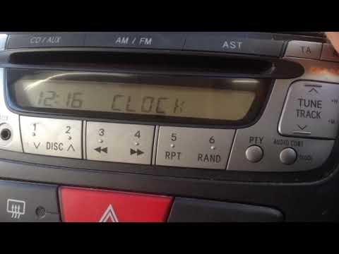 how to set clock citroen c1