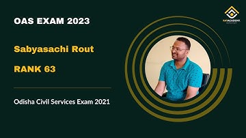 Sabyasachi Rout 63 OCS 2021 OPSC | RAYACADEMY