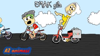 EMAK GILA BALAPAN LIAR MOTOR DRAG !!| Kartun Animasi Lucu