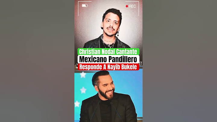 Nayib Bukele Christian Nodal