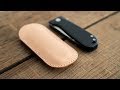 Making a Leather Pocket Slip for the WESN Allman Knife