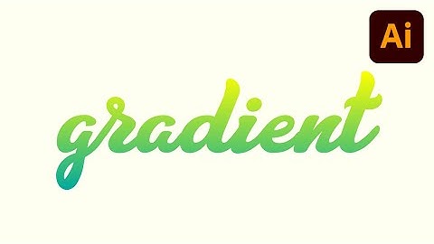How to Make Gradient Text in Illustrator