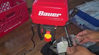 Benchtop Drill Press-- BAUER 8 in., 5-Speed Bench Drill Press with Light