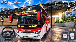 🔥 BUS SHANTIKA SRIKANDI SHD FULL PENUMPANG! KELUAR DARI PARKIRAN GRESIK 😱🚌 | Bus Simulator Indonesia screenshot 5