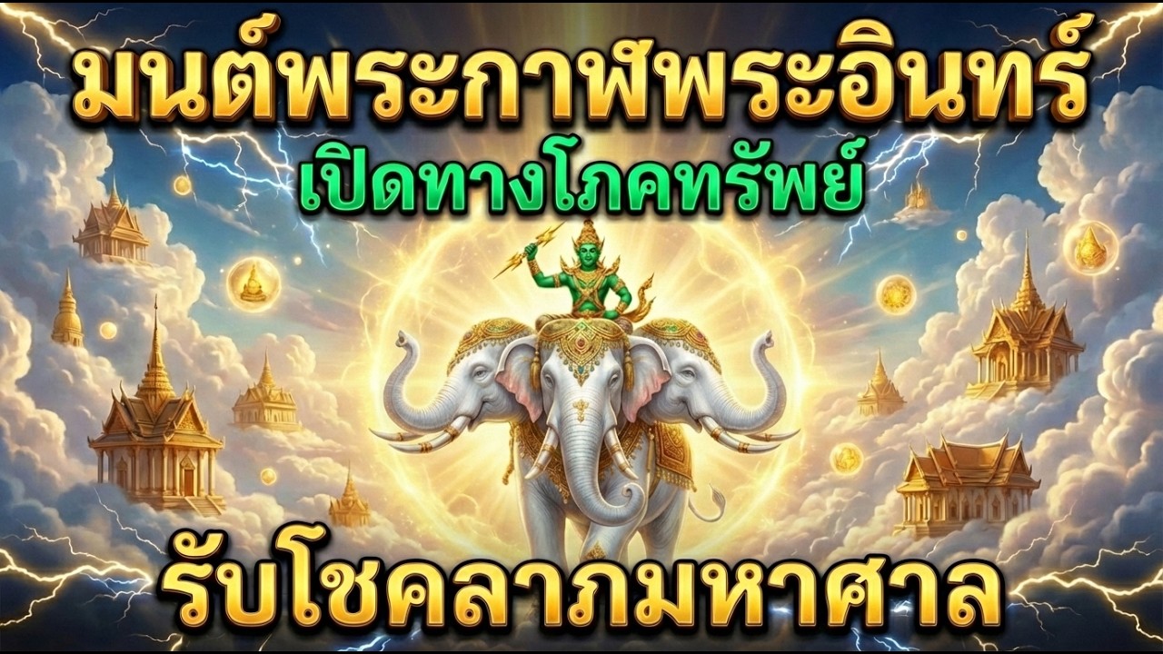 มนต์พระกาฬพระอินทร์ เปิดทางโภคทรัพย์ เรียกเงินทอง โชคลาภไหลมามหาศาล