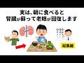 【聞き流し】【朝が最強】腎臓が蘇り老眼と髪が若返る朝の食べ物【総集編】【作業用】