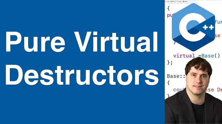 Pure Virtual Destructors | C++ Tutorial