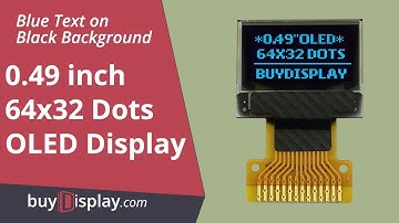 Low Power Smallest Blue I2C 0.49"64x32 OLED Module Display,SSD1306